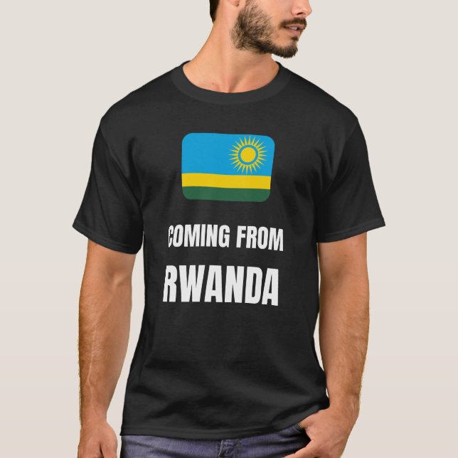 Aus Ruanda kommend T-Shirt (Vorderseite)
