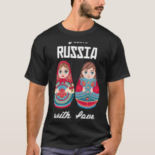 Aus Russland mit Liebe Matryoshka Souvenir Nesting T-Shirt