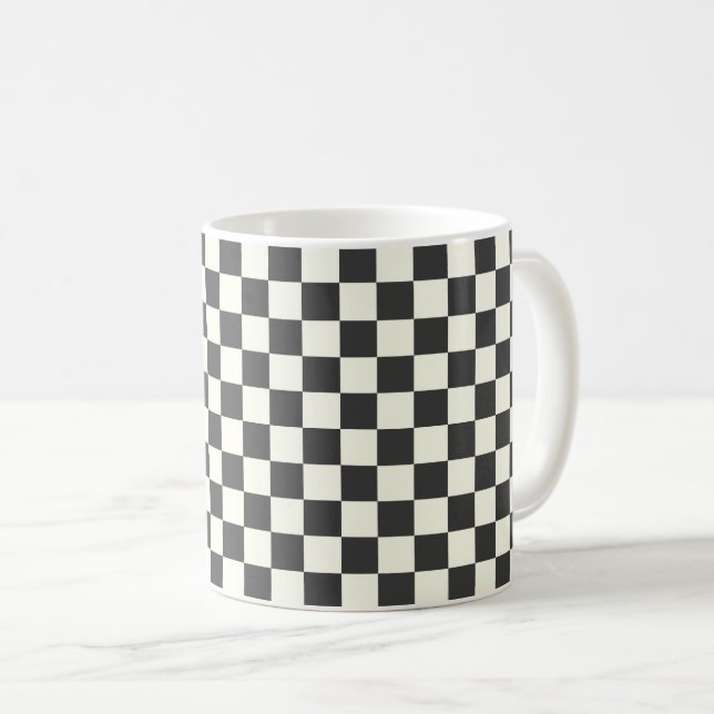 Aus schwarz und weiß kaffeetasse (VorderseiteRechts)