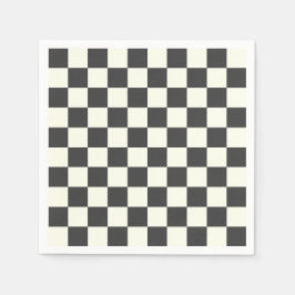 Aus schwarz und weiß serviette