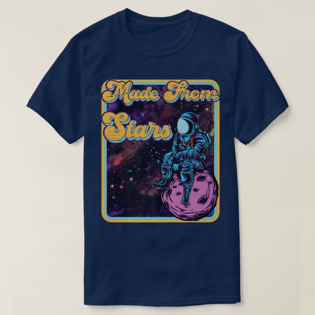 Aus Stars Retro Astral Astronaut in SP hergestellt T-Shirt (Design vorne)