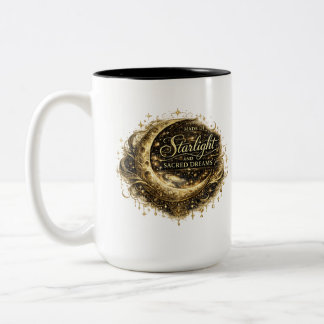 Aus Sternenlicht und heiligen Träumen gemacht Zweifarbige Tasse