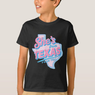 Aus Texas, kann ich sagen Retro Vintage Texas Mädc T-Shirt