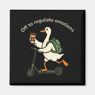 Aus, um Emotionen lustige Gans zu regulieren  Magnet