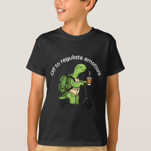 Aus, um Emotionen lustige Schildkröte psychische G T-Shirt
