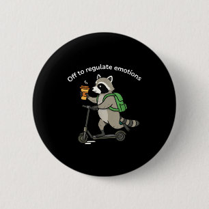 Aus, um Emotionen lustiger Waschbär mental zu regu Button