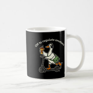 Aus, um Emotionen zu regulieren, lustige alberne G Kaffeetasse