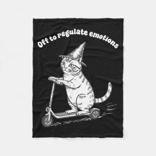 Aus, um Emotionen zu regulieren, lustige Katze, ps Fleecedecke