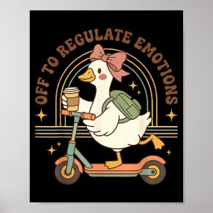 Aus, um Gänsekaffee für die emotionale Gesundheit Poster