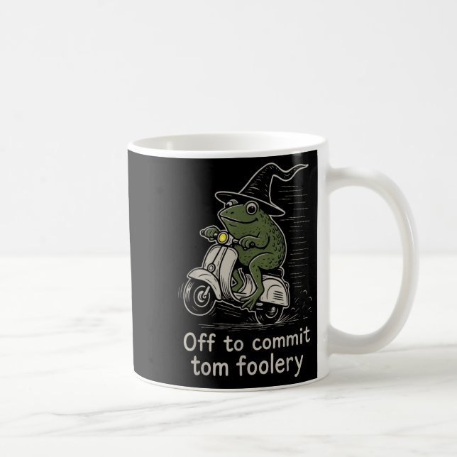 Aus, um Tom Foolery Funny Frog Witz Scooter zu ver Kaffeetasse (Rechts)