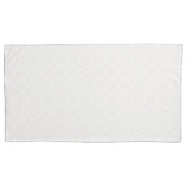 Aus weißem Quatrefolienmuster Kissenbezug