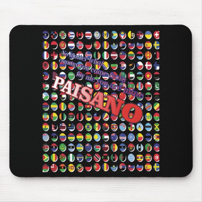 Aus welchem Land du kommst Mousepad (Vorne)