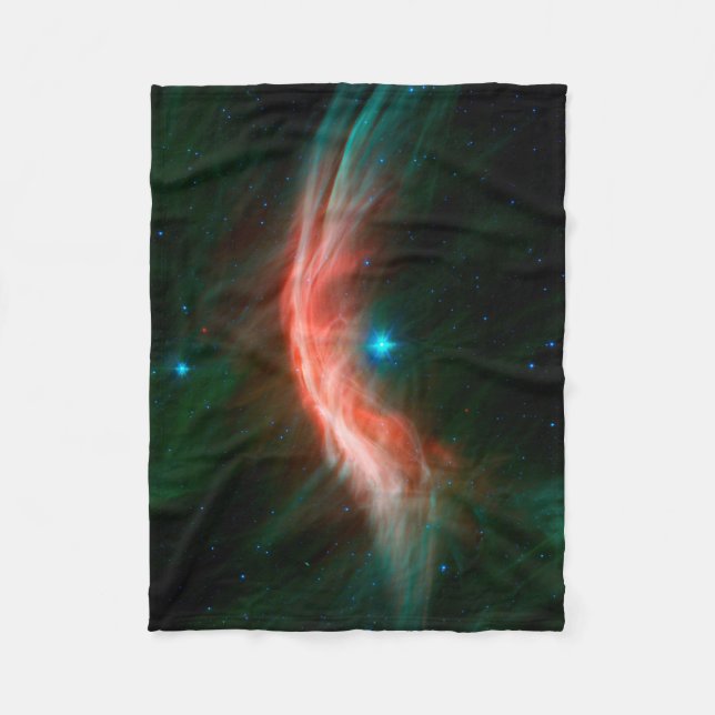Aus Zeta Ophiuchi fließen Stellarwinde. Fleecedecke (Vorderseite)