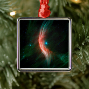 Aus Zeta Ophiuchi fließen Stellarwinde. Ornament Aus Metall