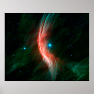 Aus Zeta Ophiuchi fließen Stellarwinde. Poster