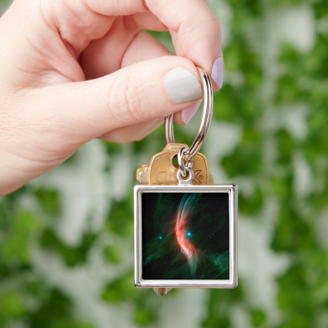 Aus Zeta Ophiuchi fließen Stellarwinde. Schlüsselanhänger (Hand)