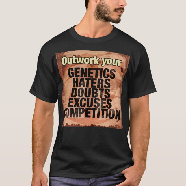 Ausarbeiten inspirierender Wörter - Arbeit - Motiv T-Shirt (Vorderseite)