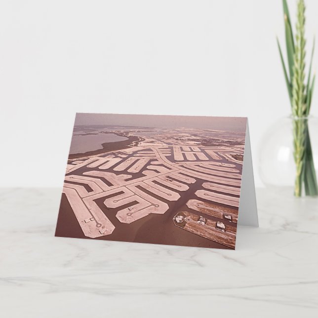 Ausbaggern der Insel, Marco Insel, Florida, Karte (Vorderseite)