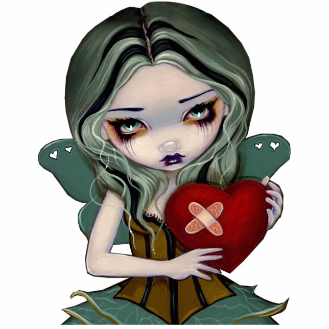 Ausbessern eines defektes Herz-gotischen Freistehende Fotoskulptur (Vorne)