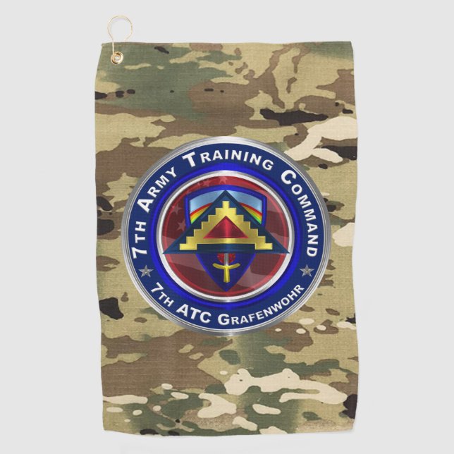 Ausbildung der 7. Armee (7. ATC) Golfhandtuch (Vorderseite)