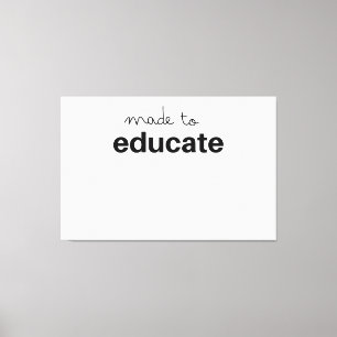 Ausbildung des Lehrers Leinwanddruck