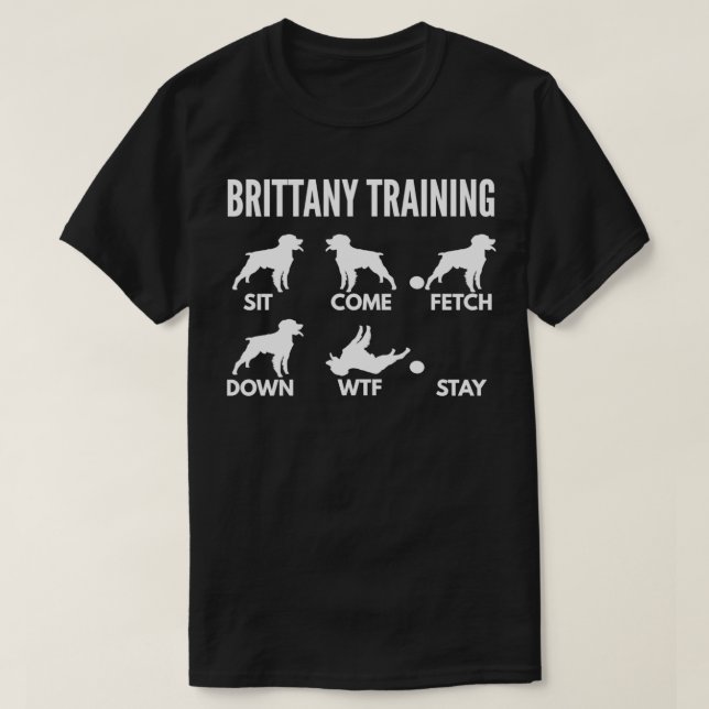 Ausbildung für die Brittany Spaniel Eigentümer T-Shirt (Design vorne)
