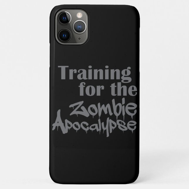 Ausbildung für die Zombie Apokalypse Funny Case-Mate iPhone Hülle (Rückseite)