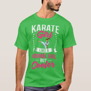 Ausbildung von Frauen Karate Fighter Black Belt B T-Shirt