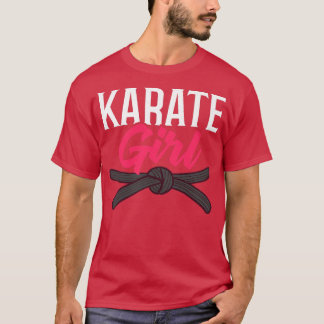 Ausbildung von Frauen Karate Fighter Black Belt B T-Shirt