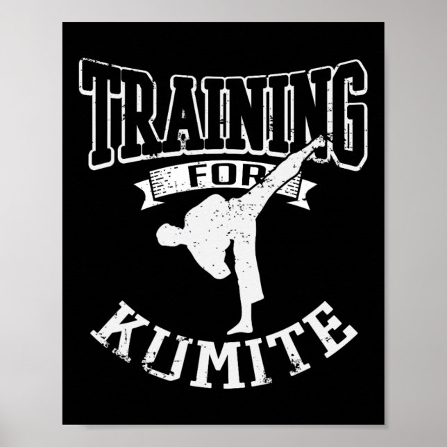 Ausbildung zum Kumite Mixed Martial Arts Karate Ta Poster (Vorne)