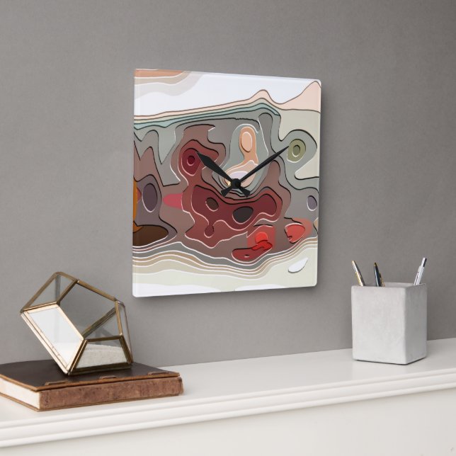 AUSBILDUNGEN QUADRATISCHE WANDUHR (Büro)