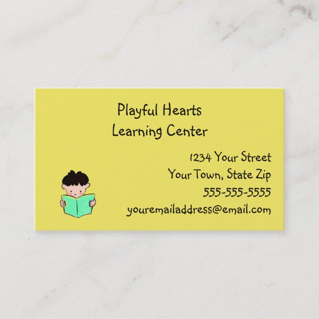 Ausbildungszentrum-Visitenkarten Visitenkarte (Vorderseite)