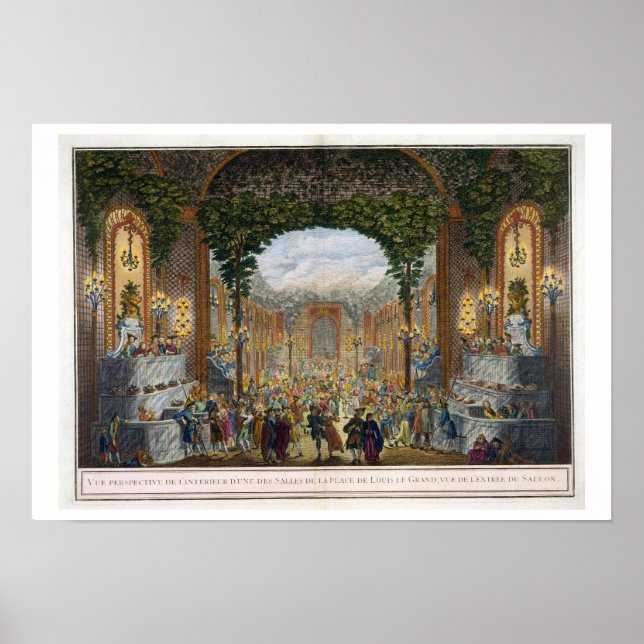 Ausblick auf das Innere eines der Zimmer Poster (Vorne)