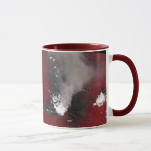 Ausbruch am Mount Merapi, Indonesien Keramik-Tasse Tasse