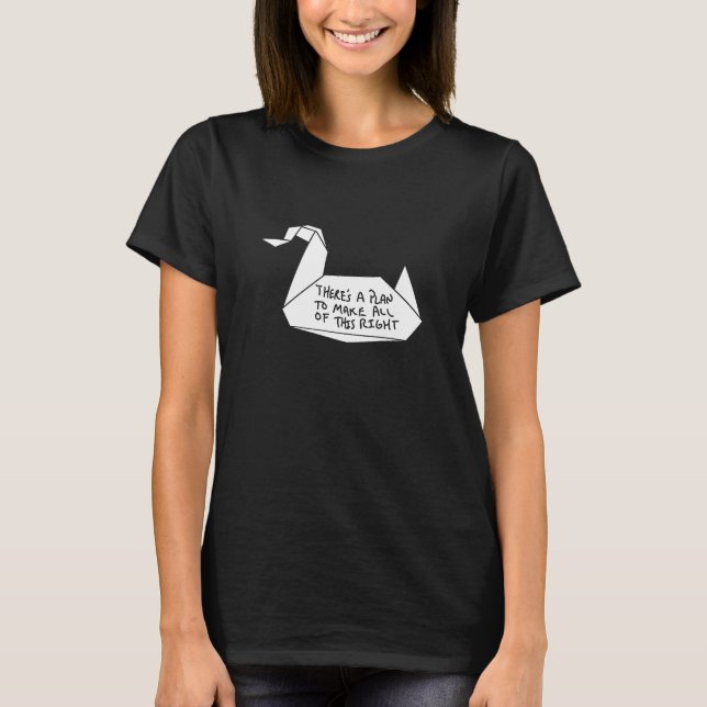 Ausbruch aus dem Gefängniss-Kran-Mitteilung T-Shirt (Vorderseite)