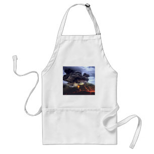 Ausbruch des Vulkans auf dem Berg Zazzle HERZ Schü Schürze