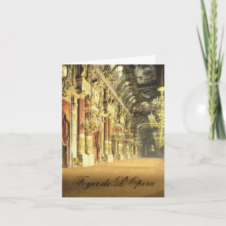 Ausbruch von Opera Blank Note Card Karte