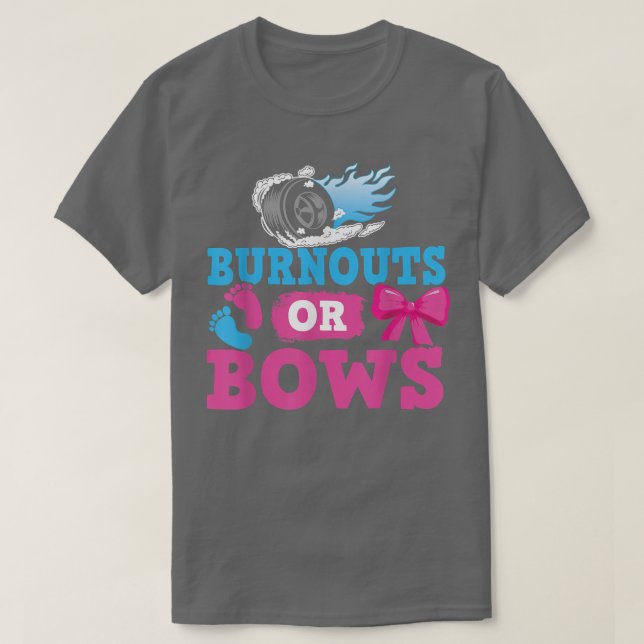 Ausbrüche oder Bows Funny Gender Reveal Party für  T-Shirt (Design vorne)