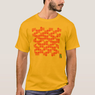 Ausbuchtung-heraus umreißt T - Shirt