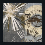 Ausburst Tiles I Quadratische Wanduhr<br><div class="desc">Zuhause Décor</div>