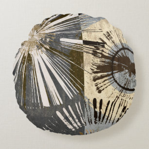 Ausburst Tiles I Rundes Kissen