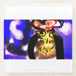 Auschecken Glasuntersetzer