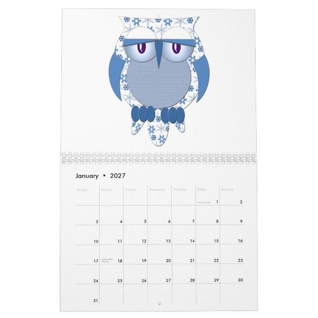 Auschenkalender Kalender (Jan 2027)