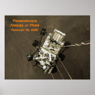 Ausdauer landet auf dem Mars Poster