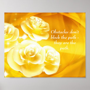 Ausdauer Stärkezitat Affirmationsposter Poster