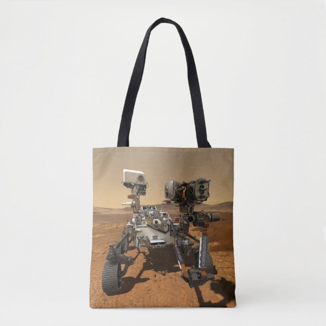 Ausdauerrenderung auf der Oberfläche von Mars. (Vorderseite)