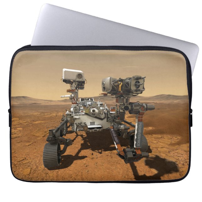 Ausdauerrenderung auf der Oberfläche von Mars. Laptopschutzhülle (Vorderseite)
