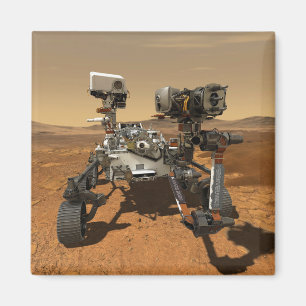 Ausdauerrenderung auf der Oberfläche von Mars. Magnet
