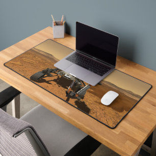 Ausdauerrenderung auf der Oberfläche von Mars. Schreibtischunterlage