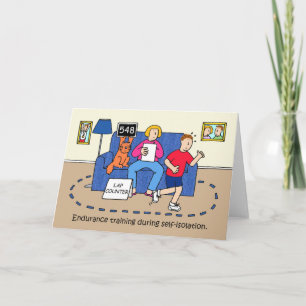Ausdauertraining während der Selbstisolierung Karte